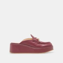 DORREL LOAFERS MAROON LEATHER(Dorrel Loafers Maroon Leather)