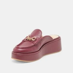 DORREL LOAFERS MAROON LEATHER(Dorrel Loafers Maroon Leather) -Dolce Vita Sale Store DOLCEVITA FLATS DORREL MAROON LEATHER 09