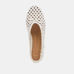 EDDA BALLET FLATS BONE WOVEN LEATHER(Edda Ballet Flats Bone Woven Leather) -Dolce Vita Sale Store DOLCEVITA FLATS EDDA BONEWOVENLEATHER 06