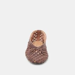 EDDA BALLET FLATS BROWN WOVEN LEATHER(Edda Ballet Flats Brown Woven Leather) -Dolce Vita Sale Store DOLCEVITA FLATS EDDA BROWNWOVENLEATHER 04