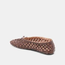 EDDA BALLET FLATS BROWN WOVEN LEATHER(Edda Ballet Flats Brown Woven Leather) -Dolce Vita Sale Store DOLCEVITA FLATS EDDA BROWNWOVENLEATHER 08