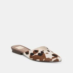 ELM FLATS COCOA TAURUS CALF HAIR(Elm Flats Cocoa Taurus Calf Hair) -Dolce Vita Sale Store DOLCEVITA FLATS ELM COCOATAURUSCALFHAIR 01