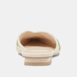 ELM FLATS WHITE FLORAL RAFFIA(Elm Flats White Floral Raffia) -Dolce Vita Sale Store DOLCEVITA FLATS ELM WHITEFLORALRAFFIA 05