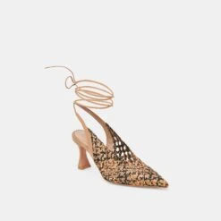 GESICA HEELS BLACK NATURAL WOVEN(Gesica Heels Black Natural Woven) -Dolce Vita Sale Store DOLCEVITA FLATS GESICA BLACKNATURALWOVEN 01