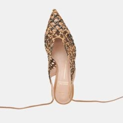 GESICA HEELS BLACK NATURAL WOVEN(Gesica Heels Black Natural Woven) -Dolce Vita Sale Store DOLCEVITA FLATS GESICA BLACKNATURALWOVEN 06