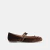 GIBSEN BALLET FLATS CHOCOLATE VELVET(Gibsen Ballet Flats Chocolate Velvet) -Dolce Vita Sale Store DOLCEVITA FLATS GIBSEN CHOCOLATEVELVET 02