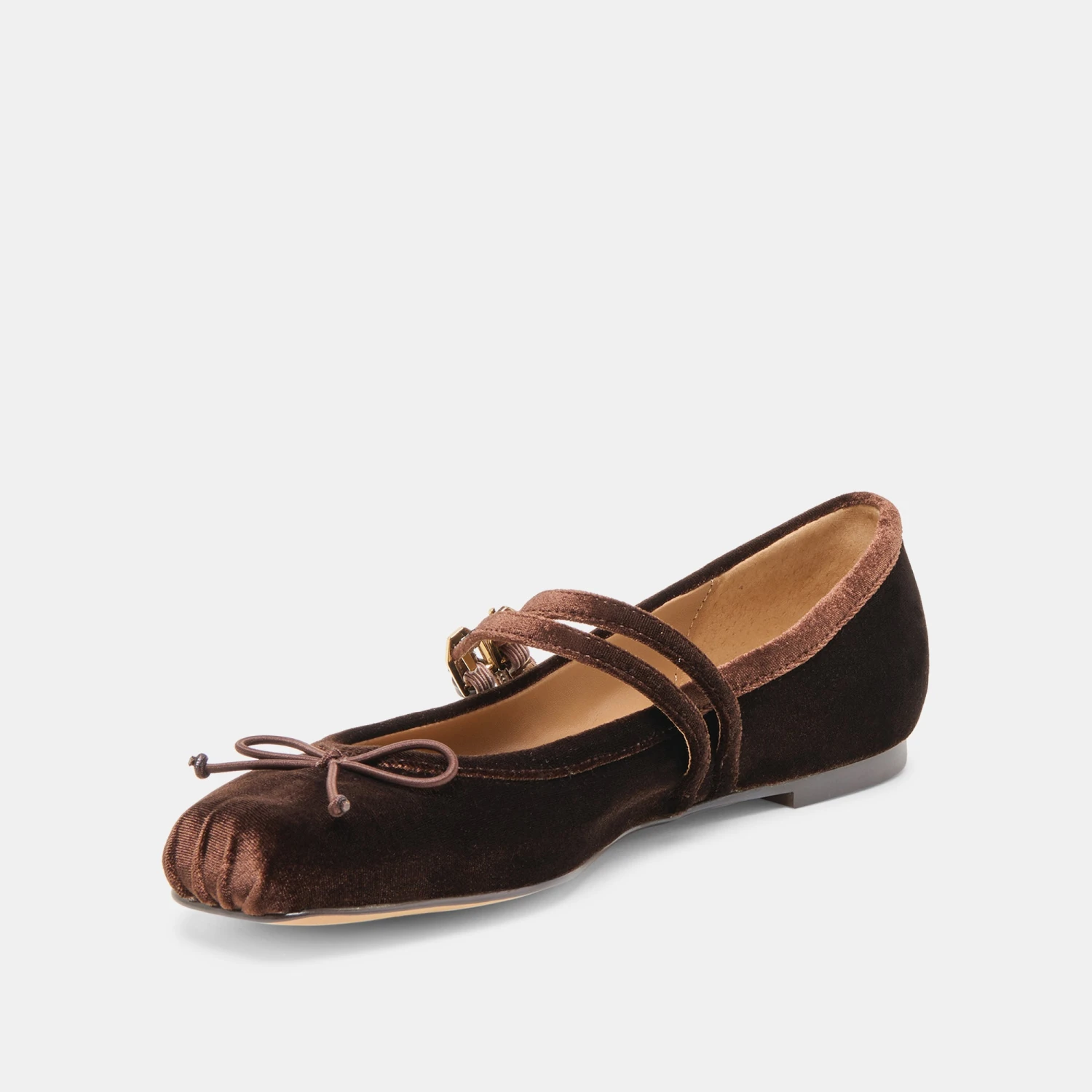 GIBSEN BALLET FLATS CHOCOLATE VELVET(Gibsen ballet flats chocolate velvet) GIBSEN BALLET FLATS CHOCOLATE VELVET(Gibsen Ballet Flats Chocolate Velvet) -Dolce Vita Sale Store DOLCEVITA FLATS GIBSEN CHOCOLATEVELVET 09