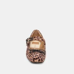 GIBSEN BALLET FLATS DK LEOPARD SATIN(Gibsen Ballet Flats Dk Leopard Satin) -Dolce Vita Sale Store DOLCEVITA FLATS GIBSEN DKLEOPARDSATIN 04