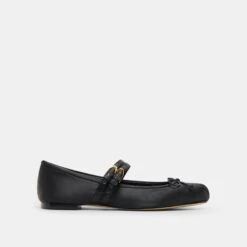 GIBSEN BALLET FLATS ONYX SATIN(Gibsen Ballet Flats Onyx Satin)