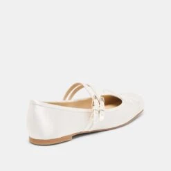 GIBSEN BALLET FLATS TRUE WHITE SATIN(Gibsen Ballet Flats True White Satin) -Dolce Vita Sale Store DOLCEVITA FLATS GIBSEN WHITESATIN 03
