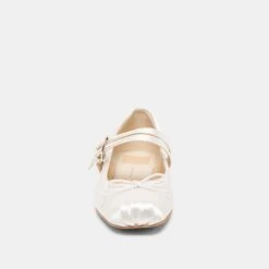 GIBSEN BALLET FLATS TRUE WHITE SATIN(Gibsen Ballet Flats True White Satin) -Dolce Vita Sale Store DOLCEVITA FLATS GIBSEN WHITESATIN 04