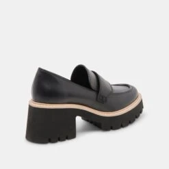 HALONA LOAFERS ONYX LEATHER - Re:vita(Halona Loafers Onyx Leather Resale) -Dolce Vita Sale Store DOLCEVITA FLATS HALONA ONYXSUEDE 03