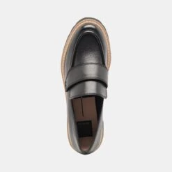 HALONA LOAFERS ONYX LEATHER - Re:vita(Halona Loafers Onyx Leather Resale) -Dolce Vita Sale Store DOLCEVITA FLATS HALONA ONYXSUEDE 06