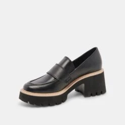 HALONA LOAFERS ONYX LEATHER - Re:vita(Halona Loafers Onyx Leather Resale) -Dolce Vita Sale Store DOLCEVITA FLATS HALONA ONYXSUEDE 08