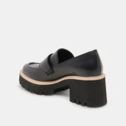 HALONA LOAFERS ONYX LEATHER - Re:vita(Halona Loafers Onyx Leather Resale) -Dolce Vita Sale Store DOLCEVITA FLATS HALONA ONYXSUEDE 09
