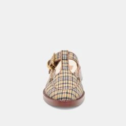 HARLAH FLATS YELLOW PLAID TWEED(Harlah Flats Yellow Plaid Tweed) -Dolce Vita Sale Store DOLCEVITA FLATS HARLAH YELLOWPLAIDTWEED 04