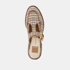 HARLAH FLATS YELLOW PLAID TWEED(Harlah Flats Yellow Plaid Tweed) -Dolce Vita Sale Store DOLCEVITA FLATS HARLAH YELLOWPLAIDTWEED 06