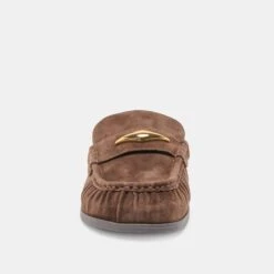 JODERO FLATS DK BROWN SUEDE(Jodero Flats Dk Brown Suede) -Dolce Vita Sale Store DOLCEVITA FLATS JODERO DK BROWN SUEDE 04