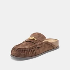 JODERO FLATS DK BROWN SUEDE(Jodero Flats Dk Brown Suede) -Dolce Vita Sale Store DOLCEVITA FLATS JODERO DK BROWN SUEDE 09