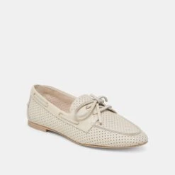 LAKIN LOAFERS IVORY PERFORATED LEATHER(Lakin Loafers Ivory Perforated Leather) 4 LAKIN LOAFERS IVORY PERFORATED LEATHER(Lakin Loafers Ivory Perforated Leather) -Dolce Vita Sale Store DOLCEVITA FLATS LAKIN IVORYPERFORATEDLEATHER 01