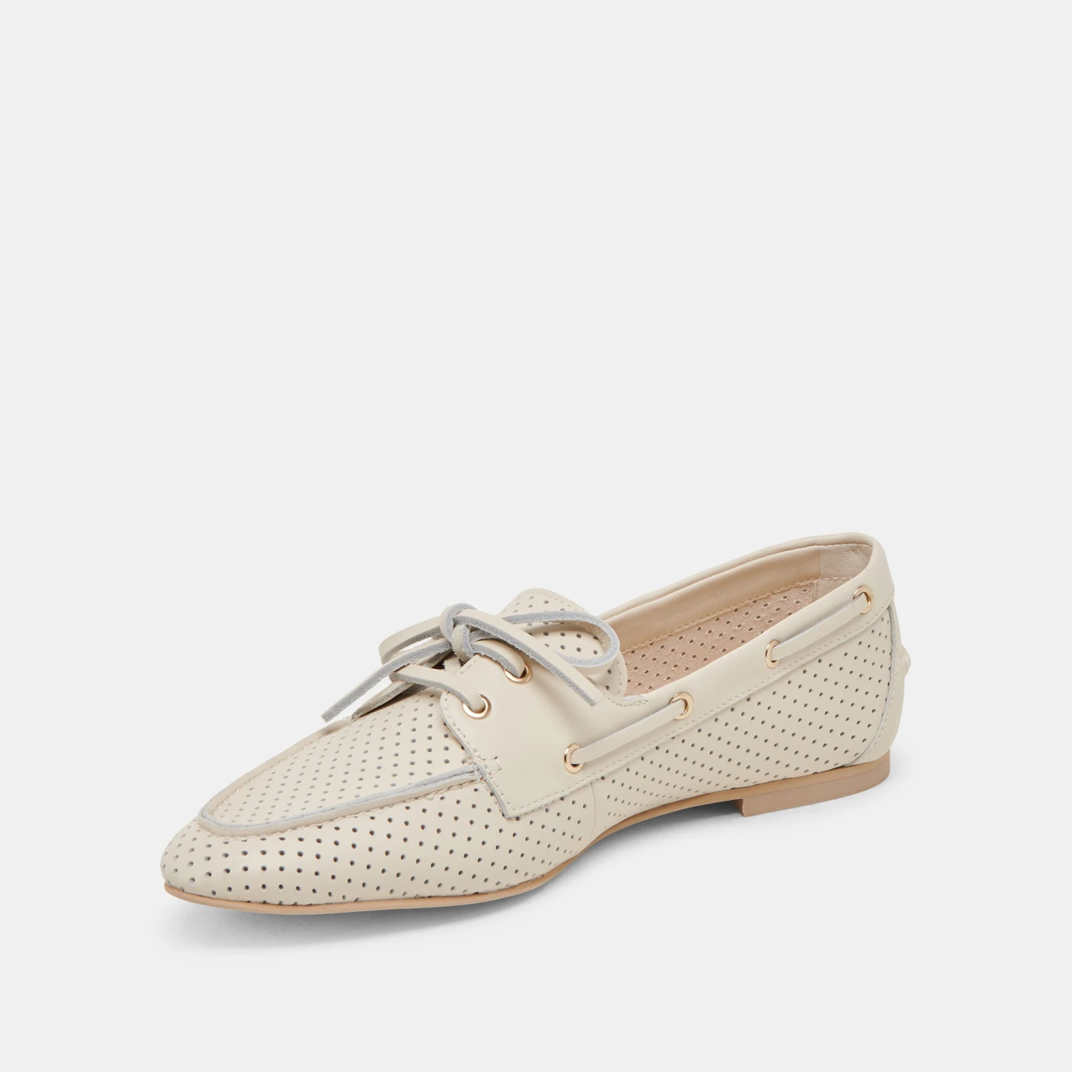 LAKIN LOAFERS IVORY PERFORATED LEATHER(Lakin loafers ivory perforated leather) LAKIN LOAFERS IVORY PERFORATED LEATHER(Lakin Loafers Ivory Perforated Leather) -Dolce Vita Sale Store DOLCEVITA FLATS LAKIN IVORYPERFORATEDLEATHER 08