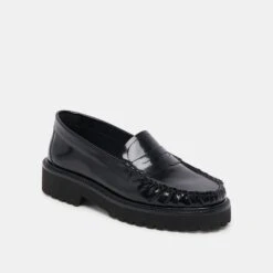 MAXWELL LOAFERS BLACK LEATHER(Maxwell Loafers Black Leather) 4 MAXWELL LOAFERS BLACK LEATHER(Maxwell Loafers Black Leather) -Dolce Vita Sale Store DOLCEVITA FLATS MAXWEL MIDNIGHT PATENT LEATHER 01