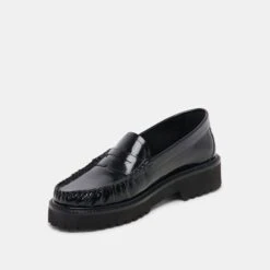 MAXWELL LOAFERS BLACK LEATHER(Maxwell Loafers Black Leather) 7 MAXWELL LOAFERS BLACK LEATHER(Maxwell Loafers Black Leather) -Dolce Vita Sale Store DOLCEVITA FLATS MAXWEL MIDNIGHT PATENT LEATHER 08
