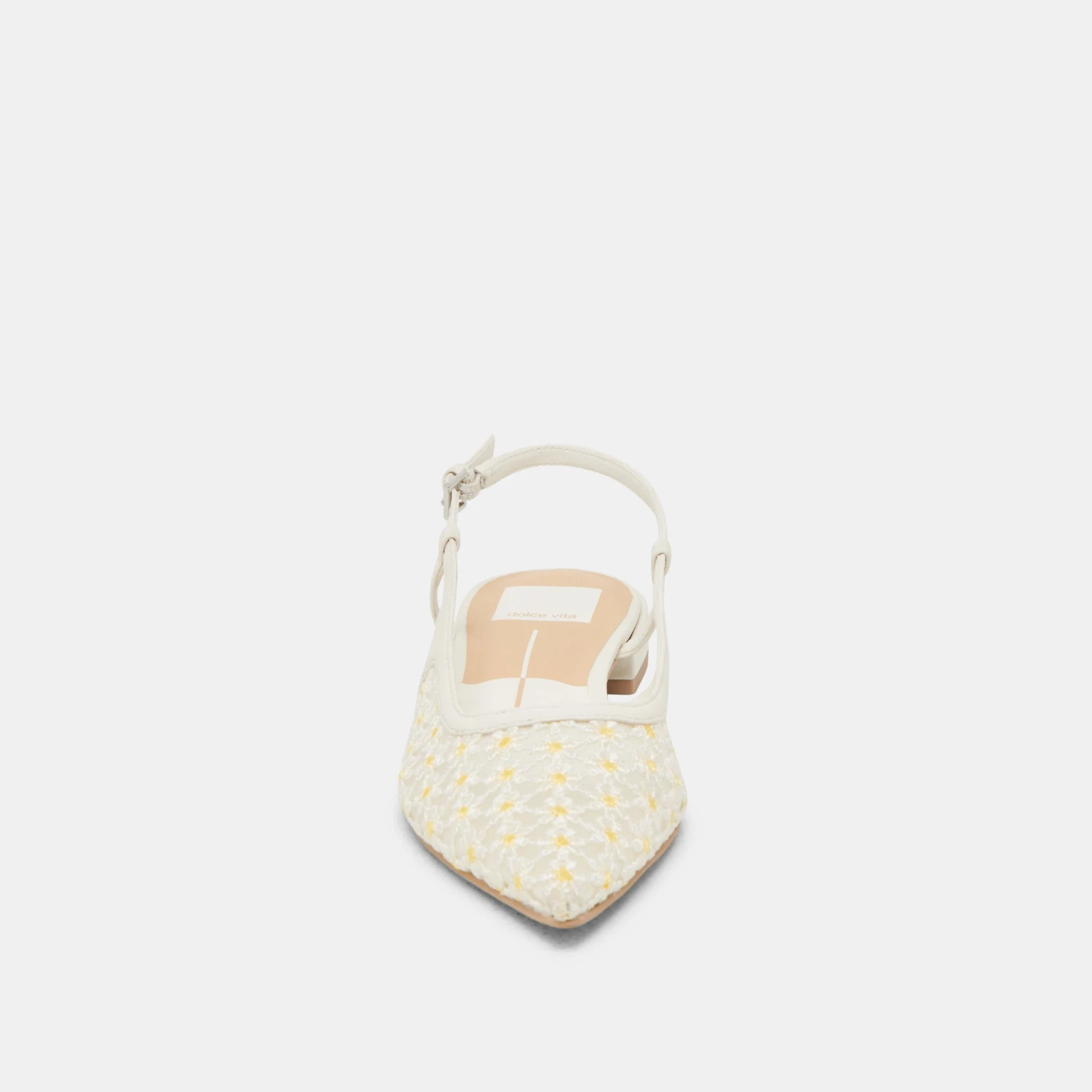 PAMIE FLORAL FLATS WHITE YELLOW FLORAL MESH(Pamie floral flats white yellow floral mesh) PAMIE FLORAL FLATS WHITE YELLOW FLORAL MESH(Pamie Floral Flats White Yellow Floral Mesh) -Dolce Vita Sale Store DOLCEVITA FLATS PAMIEFLORAL WHITE YELLOWFLORALMESH 04