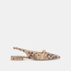PAYGE FLATS LT LEOPARD SUEDE(Payge Flats Lt Leopard Suede)