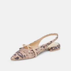 PAYGE FLATS LT LEOPARD SUEDE(Payge Flats Lt Leopard Suede) -Dolce Vita Sale Store DOLCEVITA FLATS PAYGE LTLEOPARDSUEDE 08