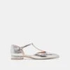 PEATY FLATS SILVER DISTRESSED LEATHER(Peaty Flats Silver Distressed Leather) 1 PEATY FLATS SILVER DISTRESSED LEATHER(Peaty Flats Silver Distressed Leather) -Dolce Vita Sale Store DOLCEVITA FLATS PEATY SILVER DISTRESSED LEATHER 02