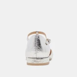 PEATY FLATS SILVER DISTRESSED LEATHER(Peaty Flats Silver Distressed Leather) -Dolce Vita Sale Store DOLCEVITA FLATS PEATY SILVER DISTRESSED LEATHER 05