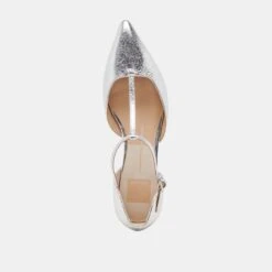 PEATY FLATS SILVER DISTRESSED LEATHER(Peaty Flats Silver Distressed Leather) -Dolce Vita Sale Store DOLCEVITA FLATS PEATY SILVER DISTRESSED LEATHER 06