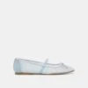 RAEVEN BALLET FLATS LIGHT BLUE TULLE(Raeven Ballet Flats Light Blue Tulle)