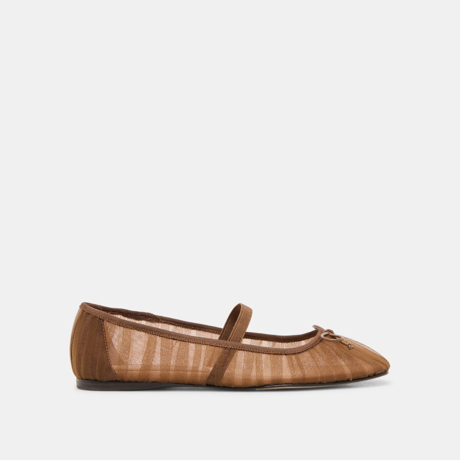 RAEVEN BALLET FLATS MID BROWN TULLE(Raeven ballet flats mid brown tulle) RAEVEN BALLET FLATS MID BROWN TULLE(Raeven Ballet Flats Mid Brown Tulle) -Dolce Vita Sale Store DOLCEVITA FLATS RAEVEN MIDBROWNTULLE 02