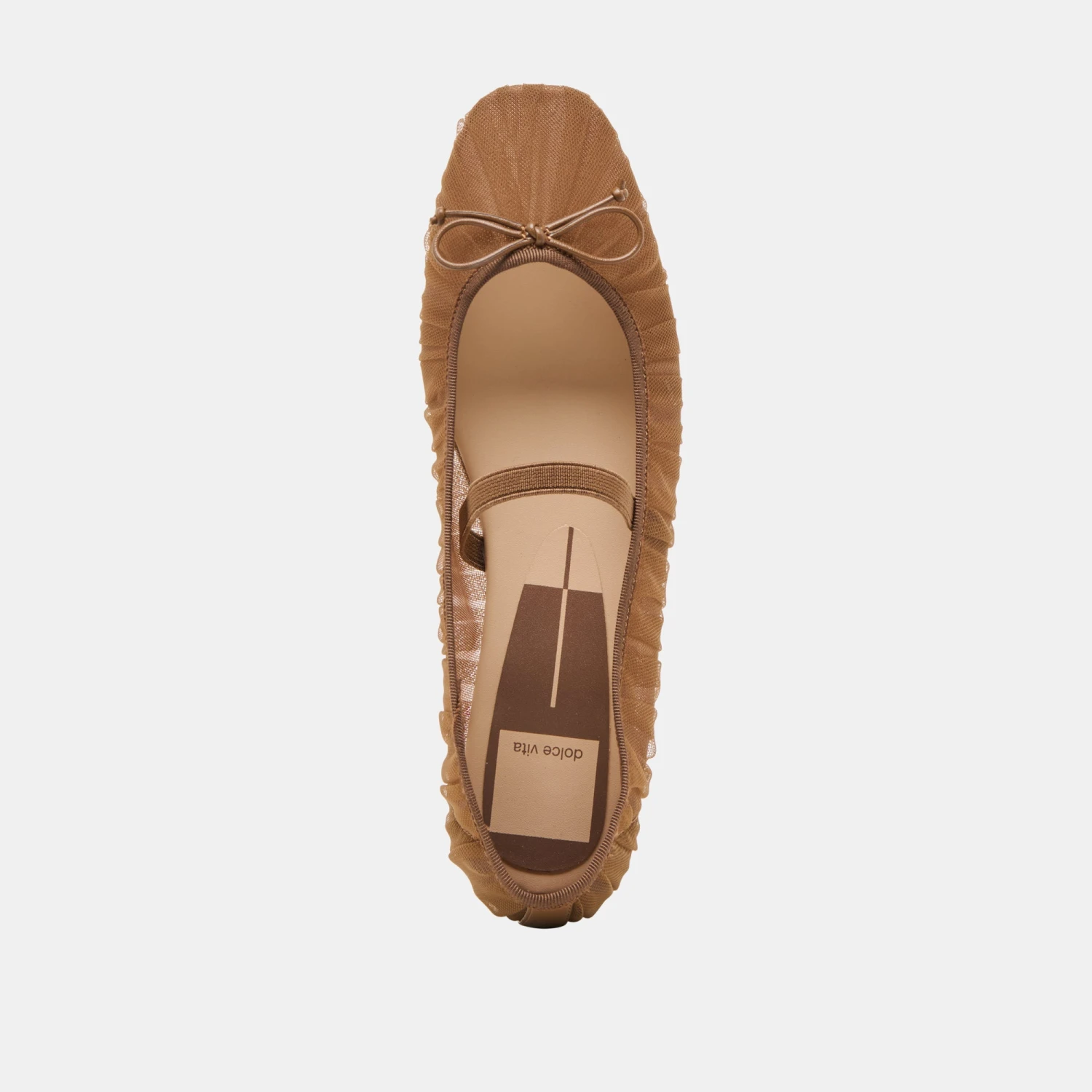 RAEVEN BALLET FLATS MID BROWN TULLE(Raeven ballet flats mid brown tulle) RAEVEN BALLET FLATS MID BROWN TULLE(Raeven Ballet Flats Mid Brown Tulle) -Dolce Vita Sale Store DOLCEVITA FLATS RAEVEN MIDBROWNTULLE 06
