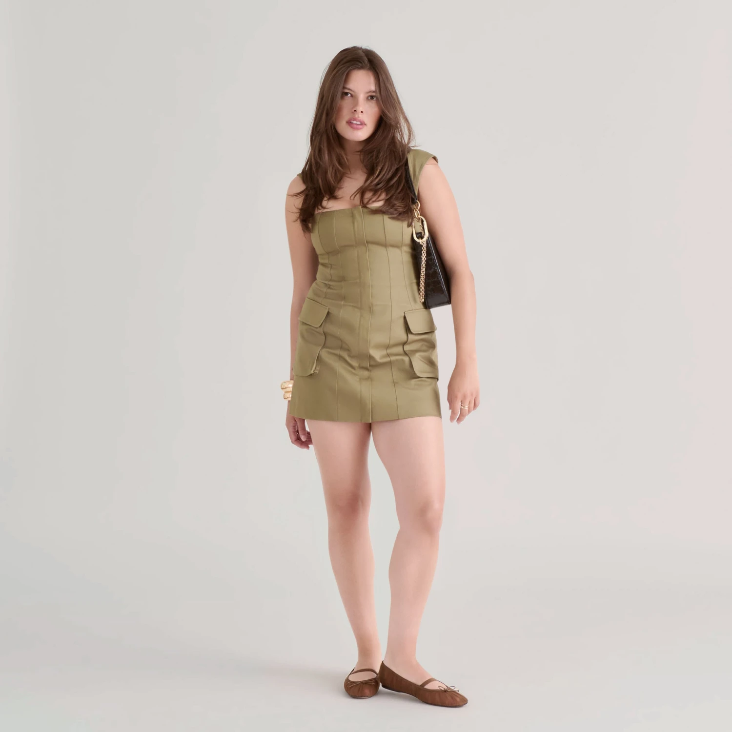 RAEVEN BALLET FLATS MID BROWN TULLE(Raeven ballet flats mid brown tulle) RAEVEN BALLET FLATS MID BROWN TULLE(Raeven Ballet Flats Mid Brown Tulle) -Dolce Vita Sale Store DOLCEVITA FLATS RAEVEN MIDBROWNTULLE ONFOOT 02