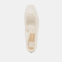 RAEVEN BALLET FLATS WHITE TULLE(Raeven Ballet Flats White Tulle) -Dolce Vita Sale Store DOLCEVITA FLATS RAEVEN WHITETULLE 06