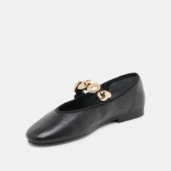 RELAN BALLET FLATS BLACK LEATHER(Relan Ballet Flats Black Leather) -Dolce Vita Sale Store DOLCEVITA FLATS RELAN BLACKLEATHER 08