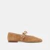 RELAN BALLET FLATS LT BROWN SUEDE(Relan Ballet Flats Lt Brown Suede) -Dolce Vita Sale Store DOLCEVITA FLATS RELAN LIGHTBROWNSUEDE 02