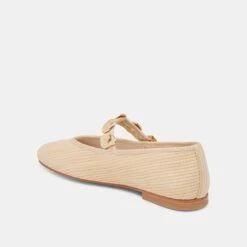 RELAN BALLET FLATS LT NATURAL RAFFIA(Relan Ballet Flats Lt Natural Raffia) -Dolce Vita Sale Store DOLCEVITA FLATS RELAN LTNATURALRAFFIA 09