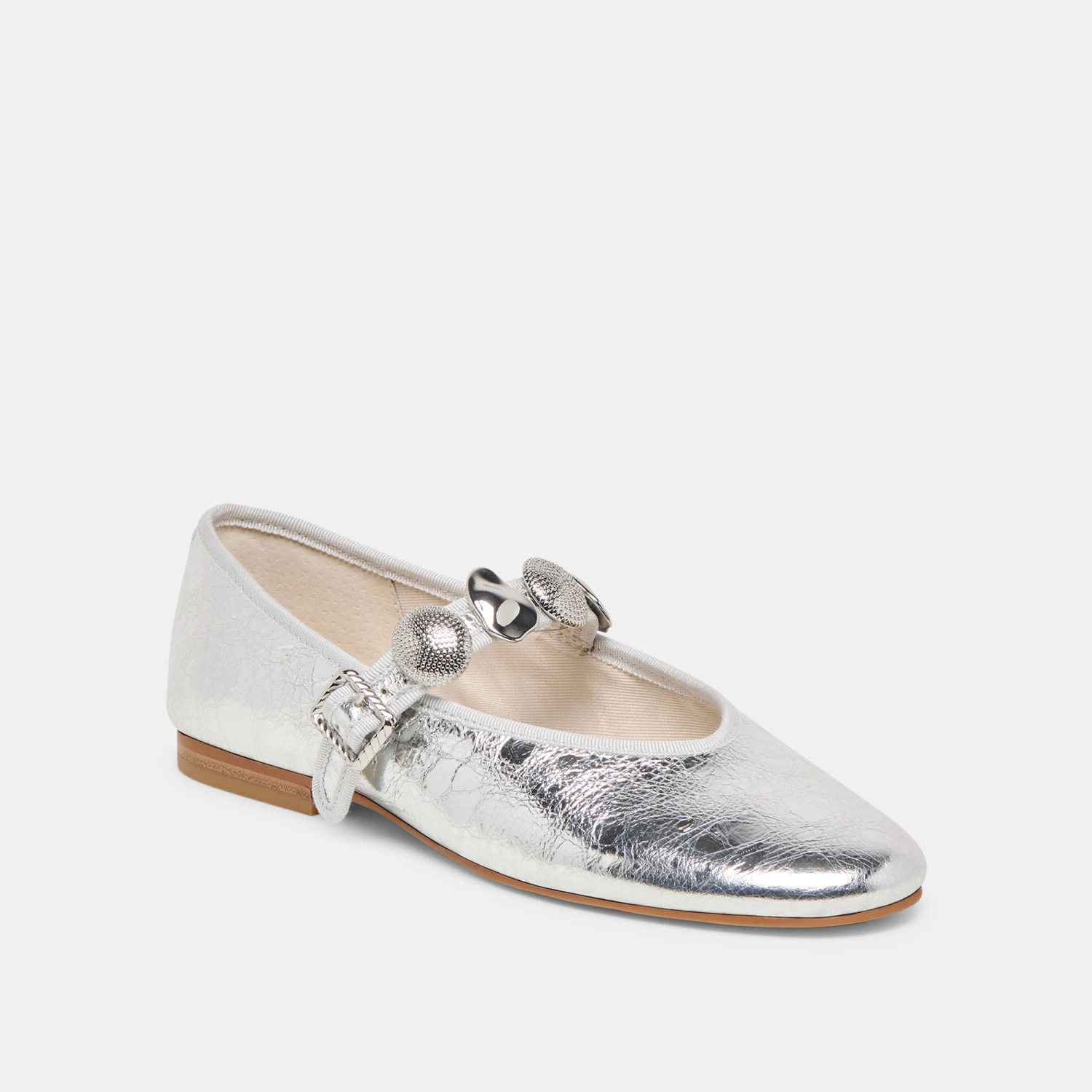 RELAN BALLET FLATS SILVER DISTRESSED LEATHER(Relan ballet flats silver distressed leather) RELAN BALLET FLATS SILVER DISTRESSED LEATHER(Relan Ballet Flats Silver Distressed Leather) -Dolce Vita Sale Store DOLCEVITA FLATS RELAN SILVERLEATHER 01