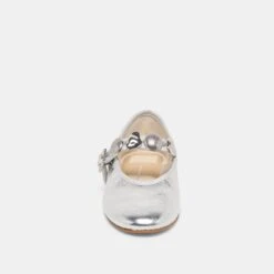 RELAN BALLET FLATS SILVER DISTRESSED LEATHER(Relan Ballet Flats Silver Distressed Leather) 7 RELAN BALLET FLATS SILVER DISTRESSED LEATHER(Relan Ballet Flats Silver Distressed Leather) -Dolce Vita Sale Store DOLCEVITA FLATS RELAN SILVERLEATHER 04