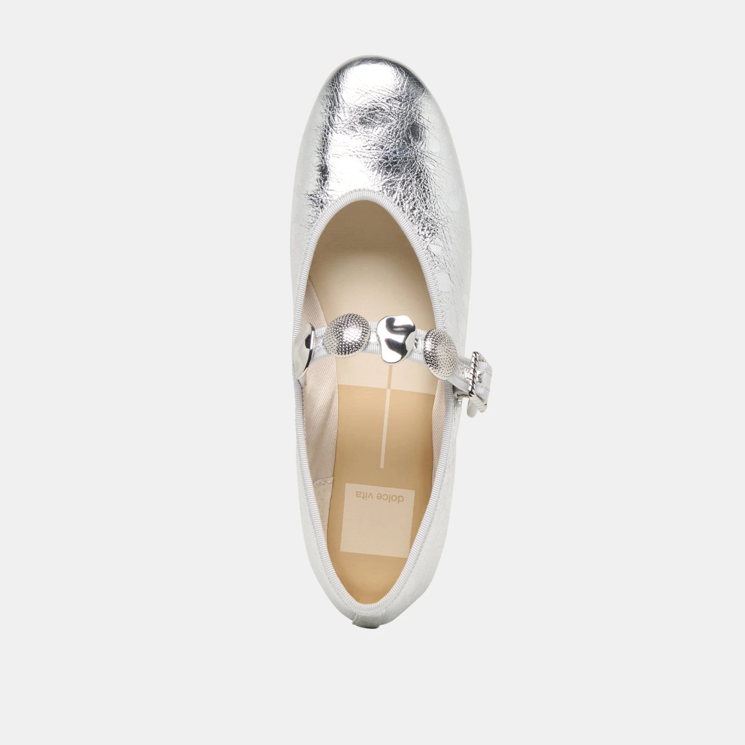 RELAN BALLET FLATS SILVER DISTRESSED LEATHER(Relan ballet flats silver distressed leather) RELAN BALLET FLATS SILVER DISTRESSED LEATHER(Relan Ballet Flats Silver Distressed Leather) -Dolce Vita Sale Store DOLCEVITA FLATS RELAN SILVERLEATHER 06