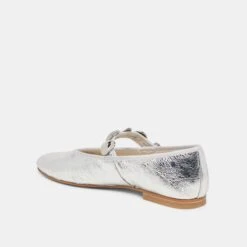 RELAN BALLET FLATS SILVER DISTRESSED LEATHER(Relan Ballet Flats Silver Distressed Leather) 6 RELAN BALLET FLATS SILVER DISTRESSED LEATHER(Relan Ballet Flats Silver Distressed Leather) -Dolce Vita Sale Store DOLCEVITA FLATS RELAN SILVERLEATHER 08