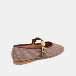 RELAN BALLET FLATS WALNUT RAFFIA(Relan Ballet Flats Walnut Raffia) -Dolce Vita Sale Store DOLCEVITA FLATS RELAN WALNUTRAFFIA 03