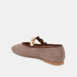RELAN BALLET FLATS WALNUT RAFFIA(Relan Ballet Flats Walnut Raffia) -Dolce Vita Sale Store DOLCEVITA FLATS RELAN WALNUTRAFFIA 09