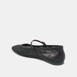 REYES CRYSTAL BALLET FLATS BLACK MESH(Reyes Crystal Ballet Flats Black Mesh) -Dolce Vita Sale Store DOLCEVITA FLATS REYESCRYSTAL BLACKMESH 09