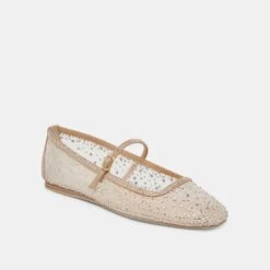 REYES CRYSTAL BALLET FLATS GOLD MESH(Reyes Crystal Ballet Flats Gold Mesh) -Dolce Vita Sale Store DOLCEVITA FLATS REYESCRYSTAL GOLDMESH 01
