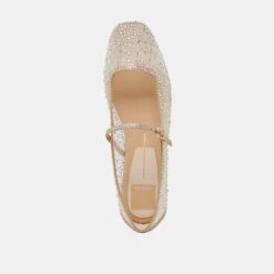 REYES CRYSTAL BALLET FLATS GOLD MESH(Reyes Crystal Ballet Flats Gold Mesh) -Dolce Vita Sale Store DOLCEVITA FLATS REYESCRYSTAL GOLDMESH 06